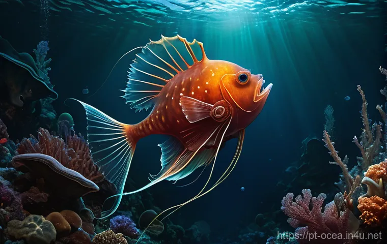 심해 저서생물과 온도 적응 - **Prompt 1: Bioluminescent Deep-Sea Symphony**
    A breathtaking, photorealistic image of the abyss...