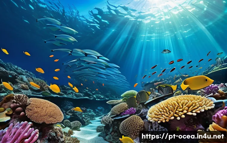 산호초 미생물 공생 시스템 - Vibrant Coral Metropolis: The Symbiotic Dance of Life**

*   **Prompt:** "A breathtaking, hyperreali...